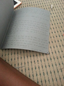 You know I like writing...It's practically an essay in here.